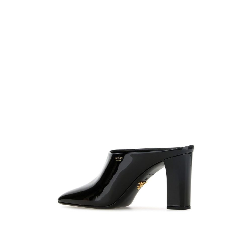 Prada Leder-Pantoletten 85mm