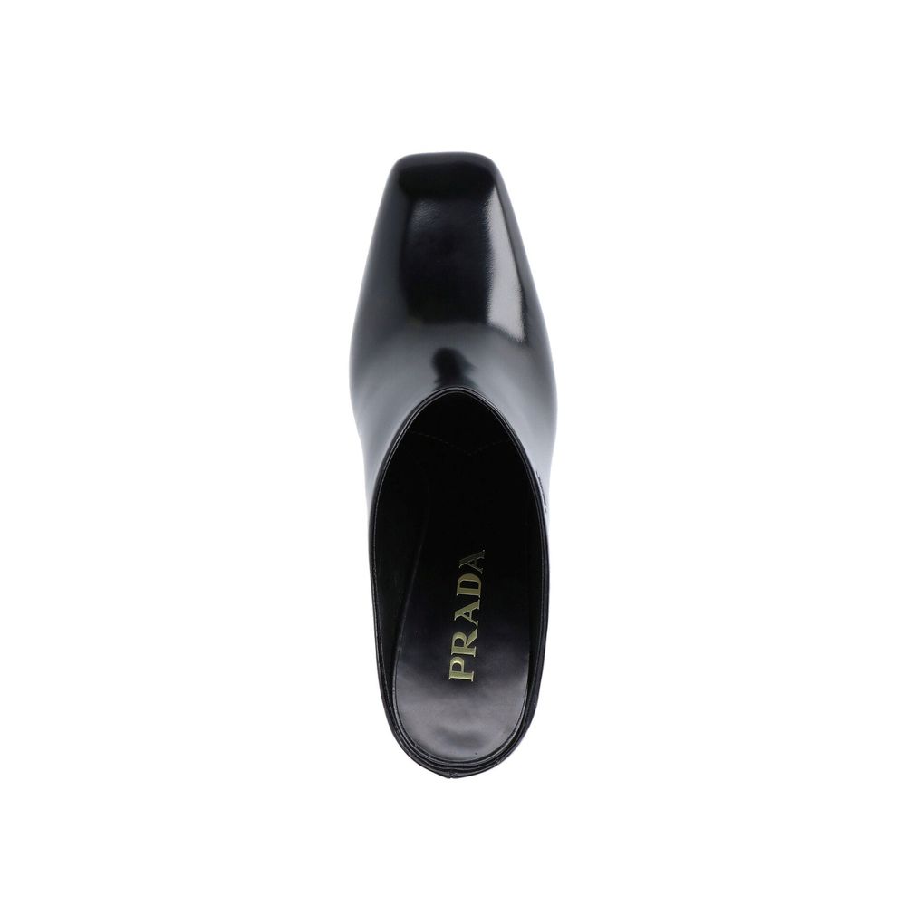 Prada Leder-Pantoletten 85mm
