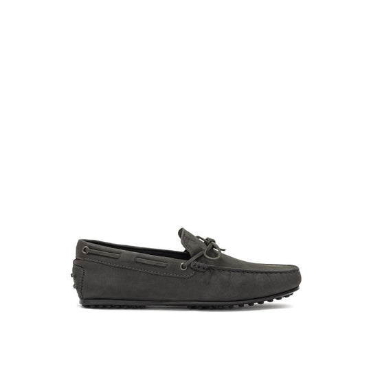 Tod's Grauer Nubukleder Mokassin