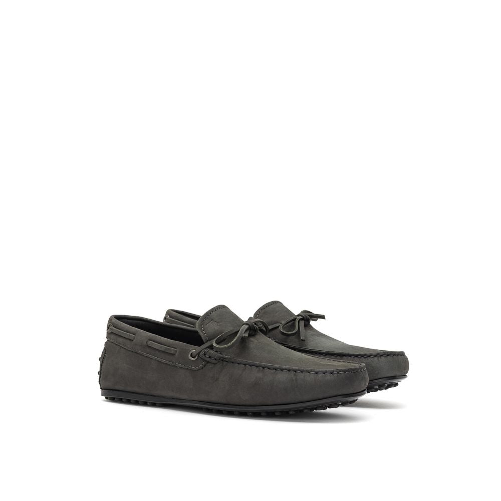 Tod's Grauer Nubukleder Mokassin