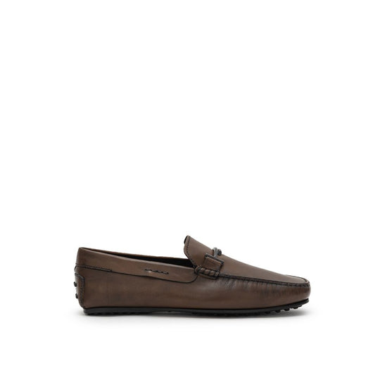 Tod's Brauner Leder-Mokassin