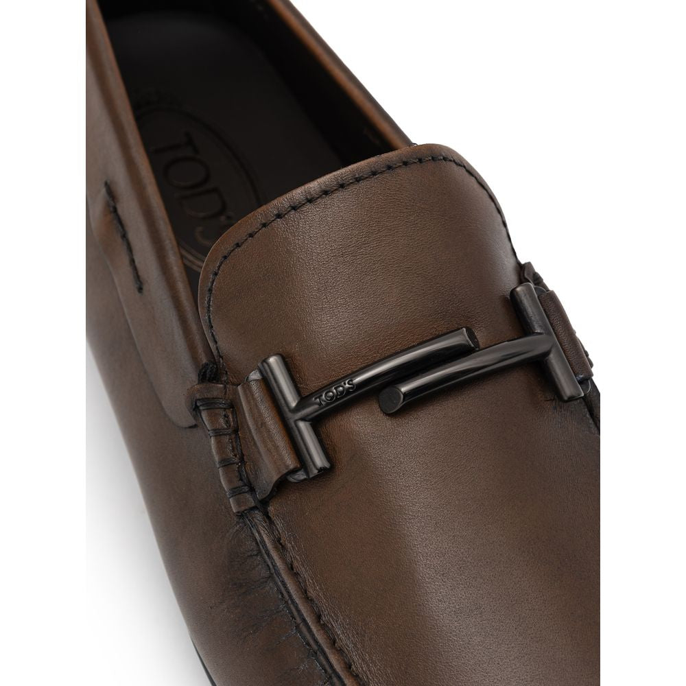 Tod's Brauner Leder-Mokassin