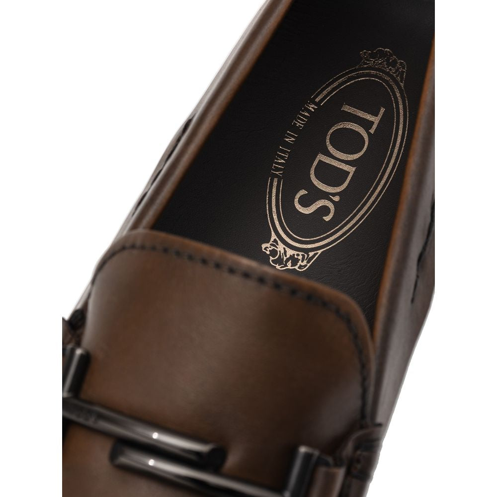 Tod's Brauner Leder-Mokassin