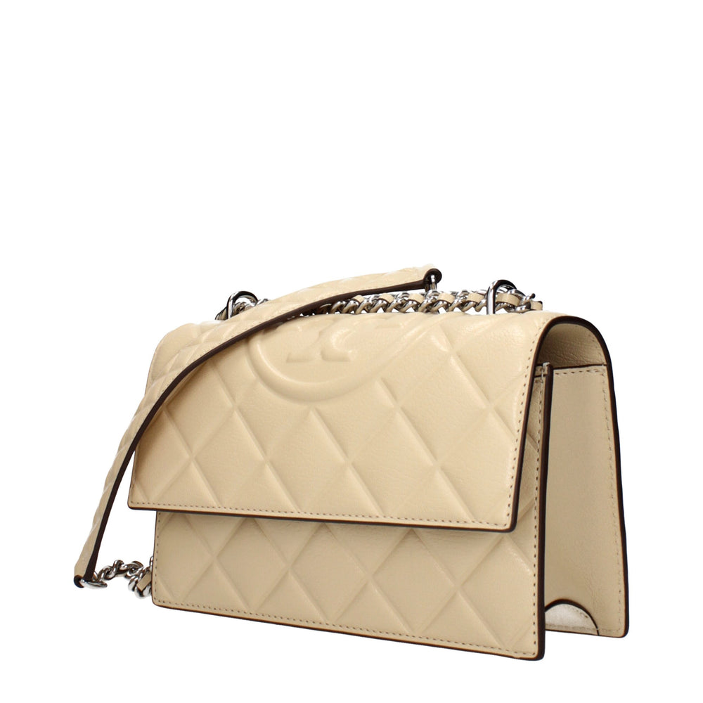 Tory Burch Beige Leder Crossbody-Taschen