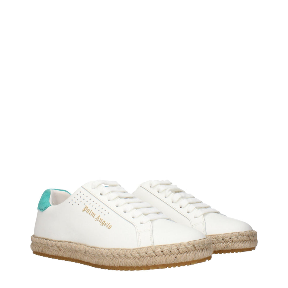Palm Angels Weiße Leder-Low Tops