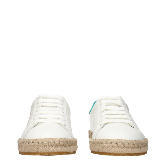 Palm Angels Weiße Leder-Low Tops