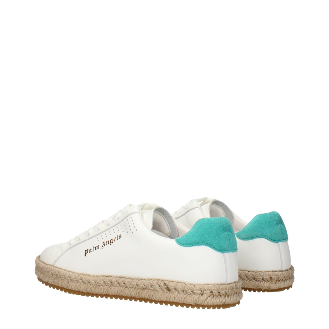 Palm Angels Weiße Leder-Low Tops