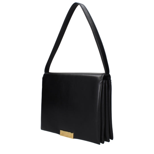 Jil Sander Schwarze Leder Umhängetaschen
