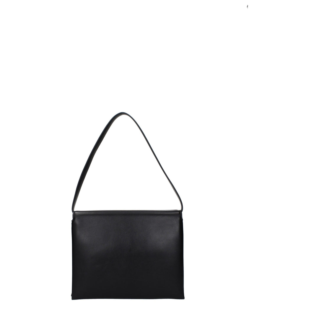 Jil Sander Schwarze Leder Umhängetaschen