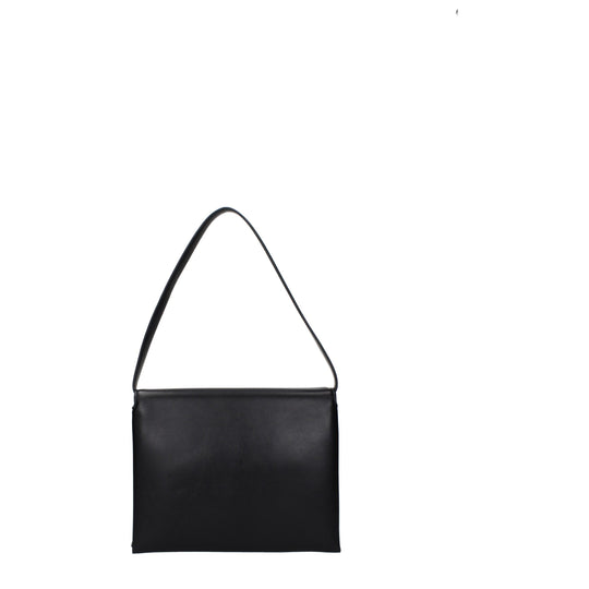 Jil Sander Schwarze Leder Umhängetaschen