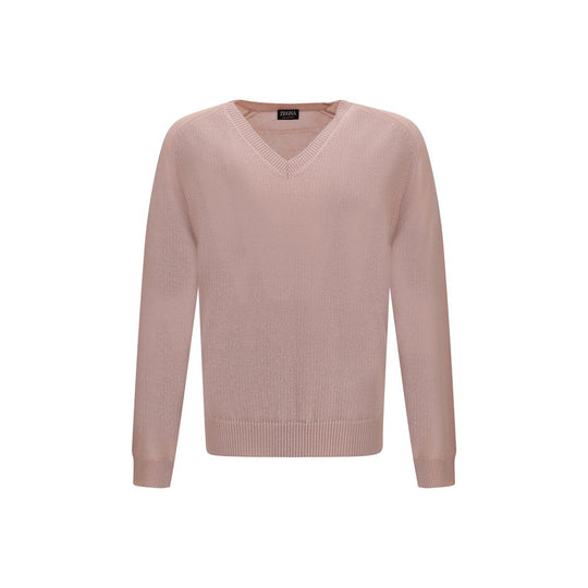 ZEGNA Kaschmirpullover mit V-Ausschnitt