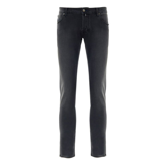Jacob Cohen Schwarze Baumwoll-Skinny-Jeans