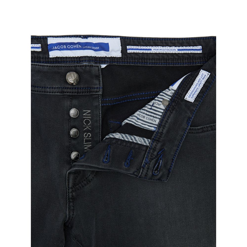 Jacob Cohen Schwarze Baumwoll-Skinny-Jeans