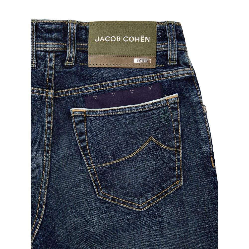 Jacob Cohen Blaue Baumwoll-Skinny-Jeans