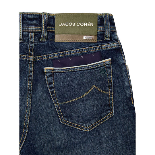 Jacob Cohen Blaue Baumwoll-Skinny-Jeans