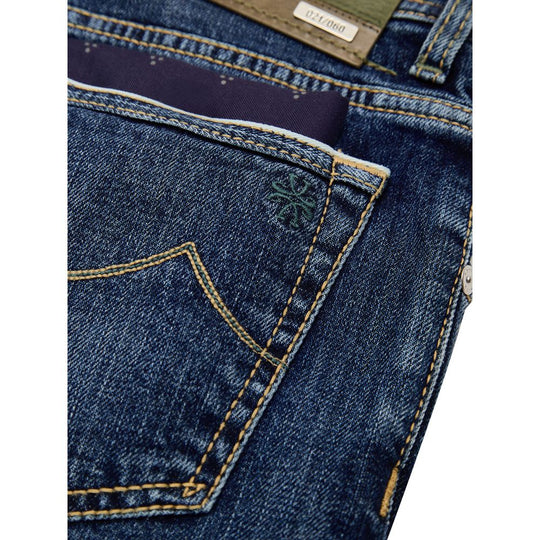 Jacob Cohen Blaue Baumwoll-Skinny-Jeans