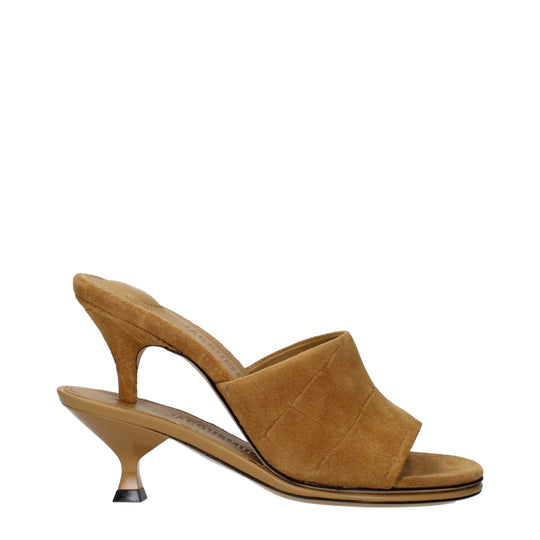 Jacquemus Braune Leder Stiletto Heels Sandalen