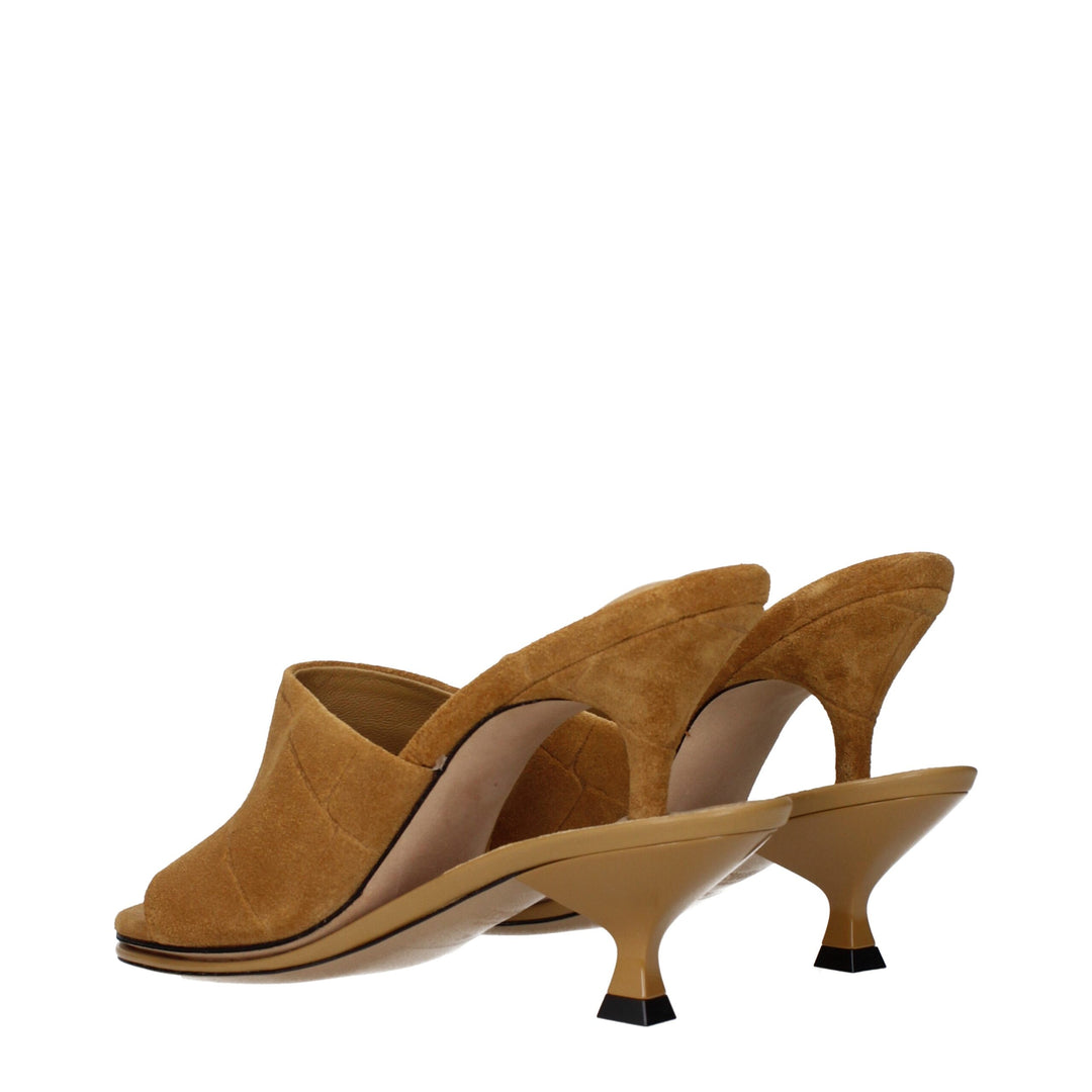 Jacquemus Braune Leder Stiletto Heels Sandalen