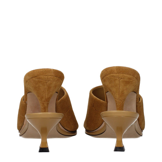 Jacquemus Braune Leder Stiletto Heels Sandalen