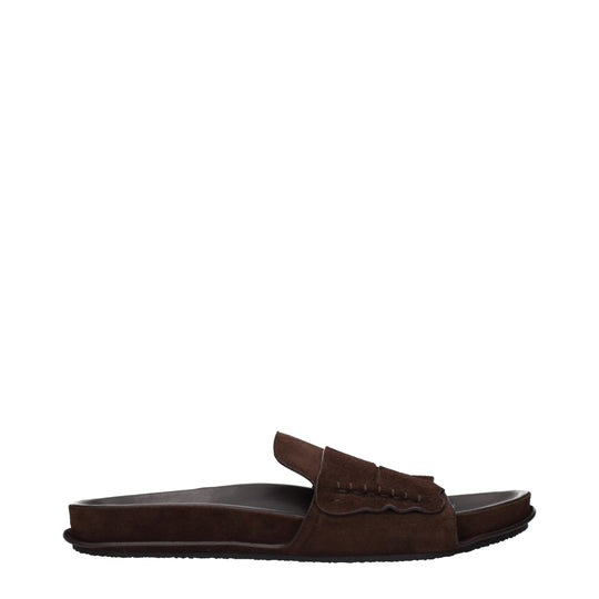 Jacquemus Braune Lederpantoffeln Sandalen