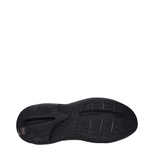 Balmain Schwarzes Leder Sportliche Turnschuhe