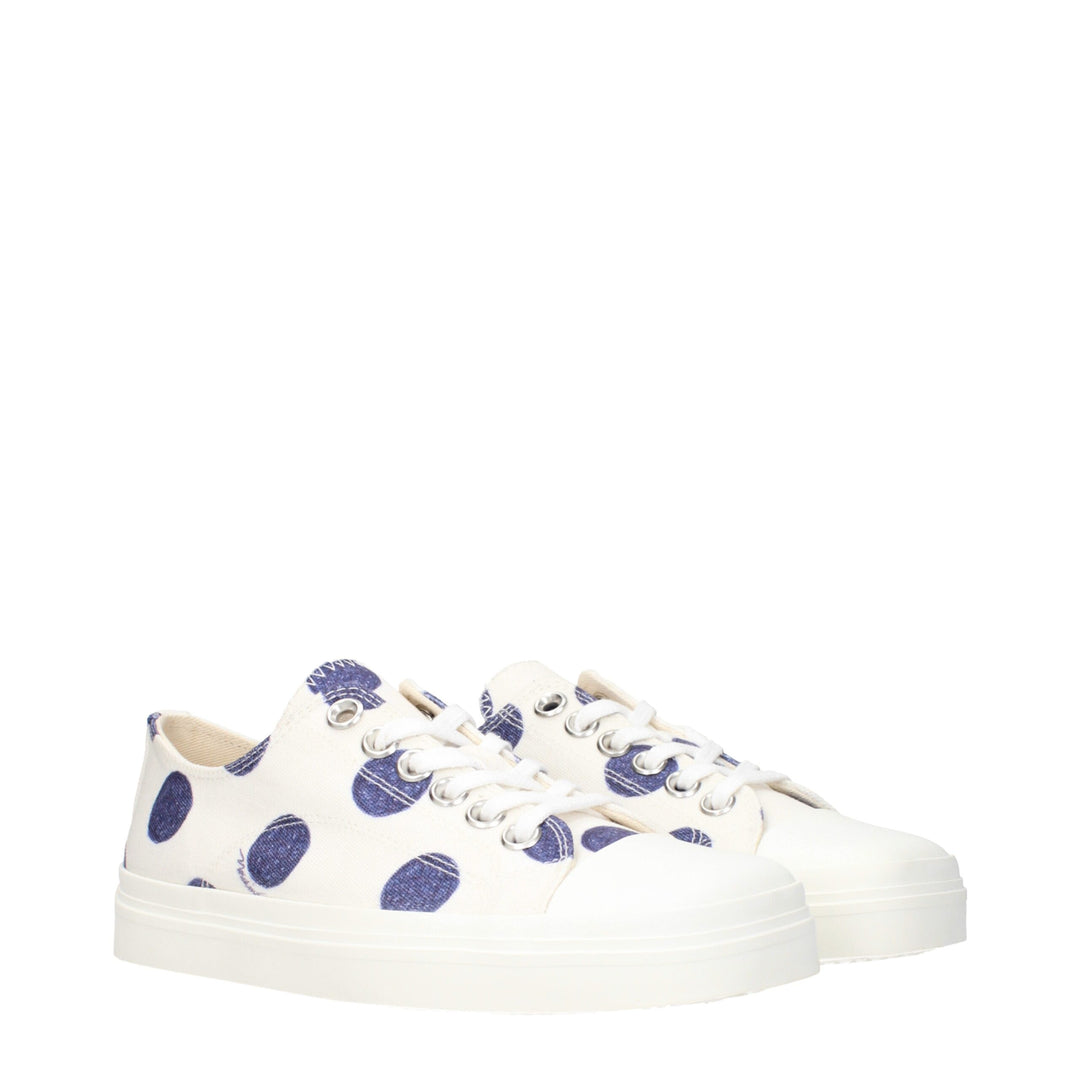 Moschino Weiße Stoff-Low Tops
