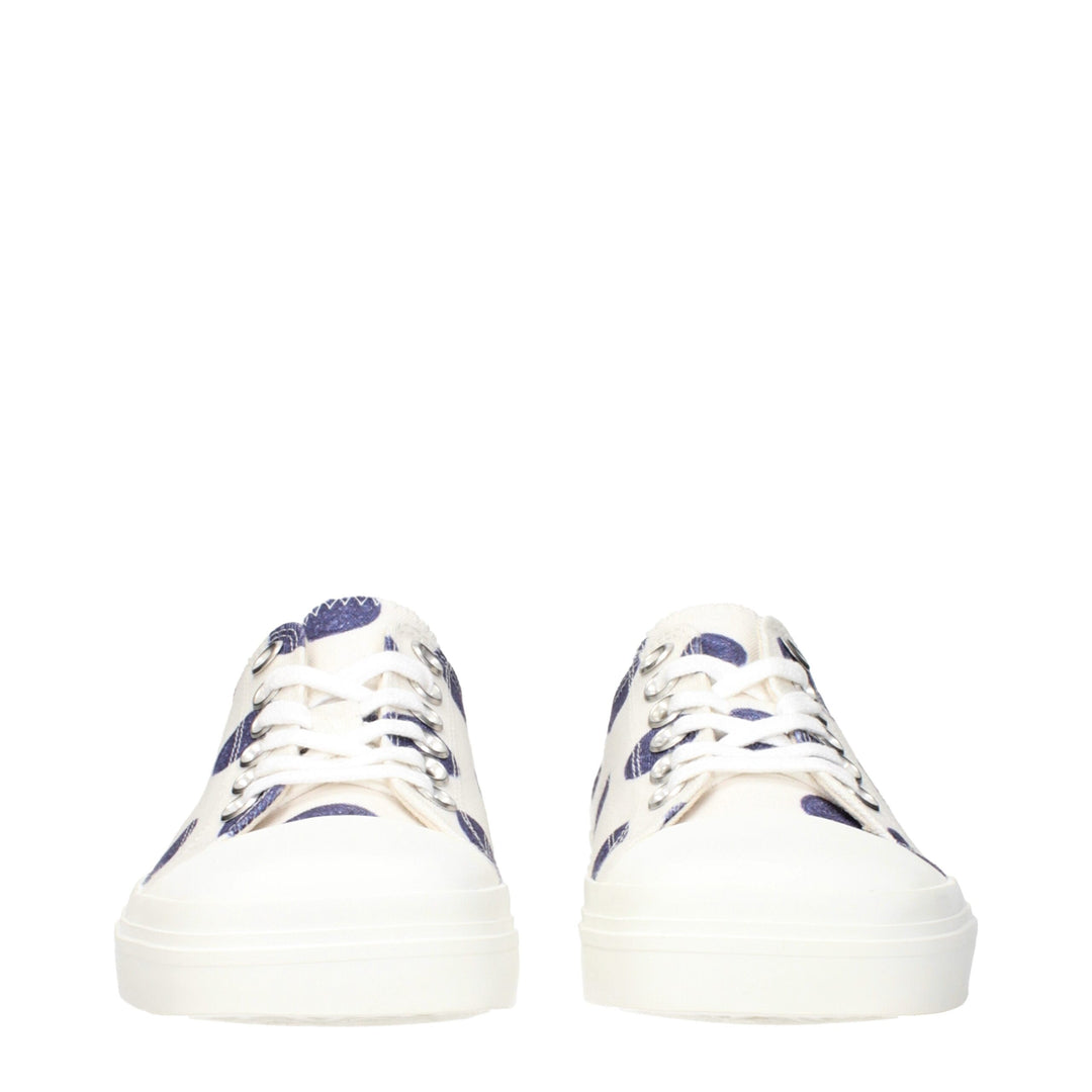 Moschino Weiße Stoff-Low Tops