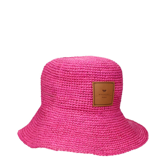 Max Mara Rosa Raffia Eimer Hüte