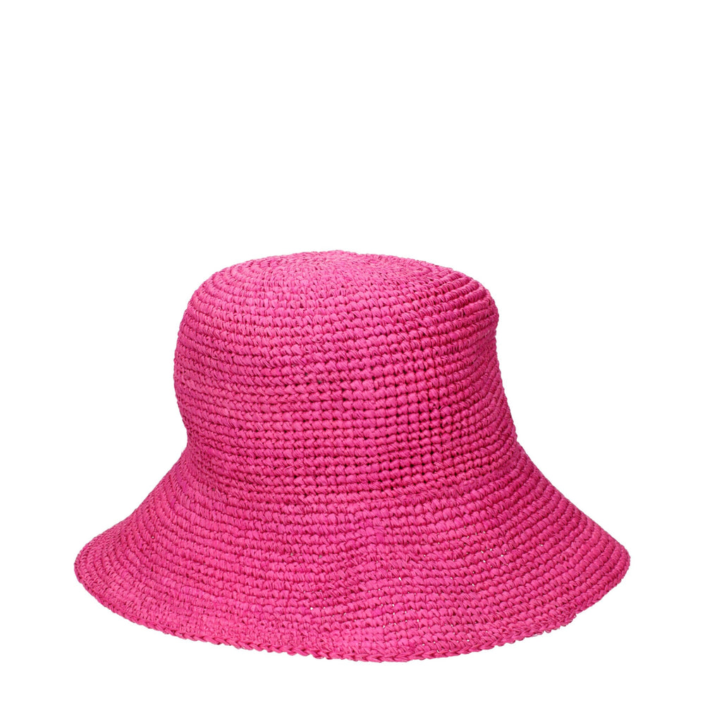 Max Mara Rosa Raffia Eimer Hüte