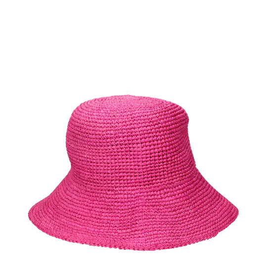 Max Mara Rosa Raffia Eimer Hüte