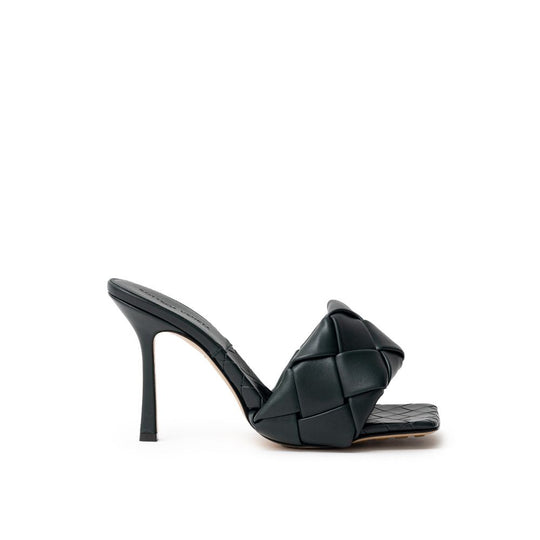 Bottega Veneta Grüne Leder-Sandale