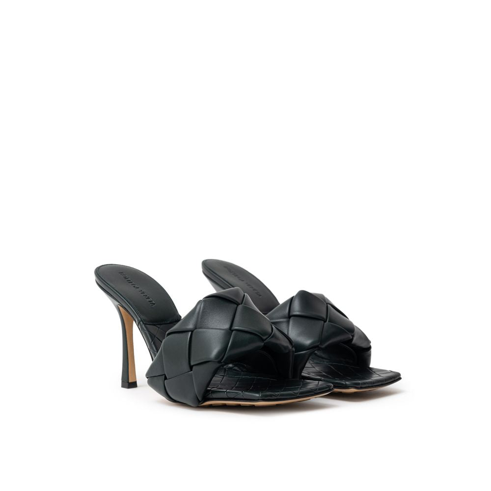 Bottega Veneta Grüne Leder-Sandale