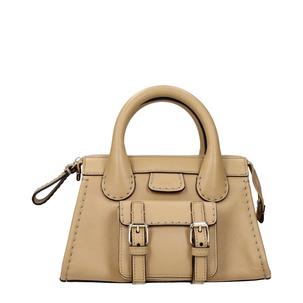 Chloé Beigefarbene Lederhandtasche