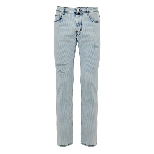 Jacob Cohen Blaue Baumwoll-Skinny-Jeans