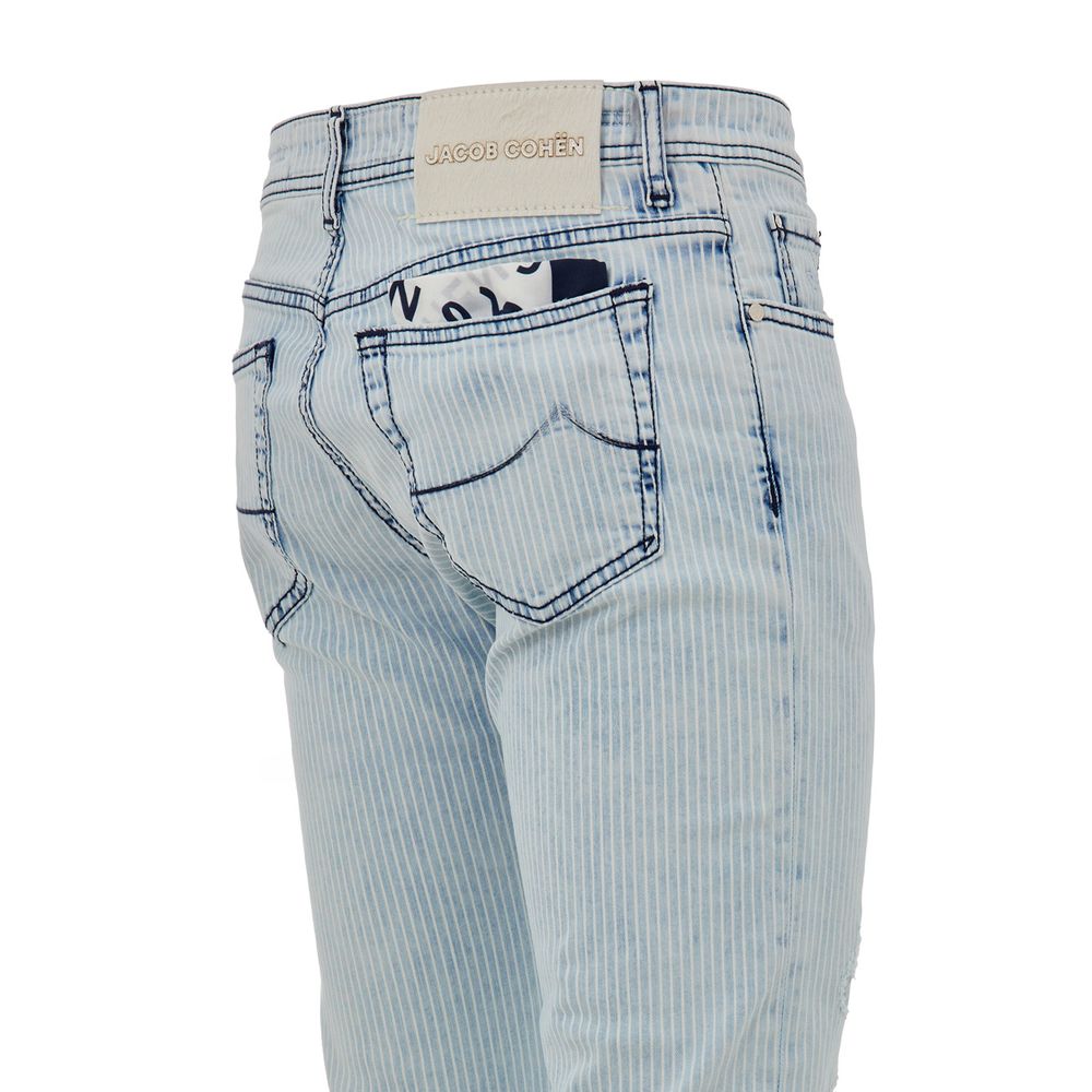 Jacob Cohen Blaue Baumwoll-Skinny-Jeans