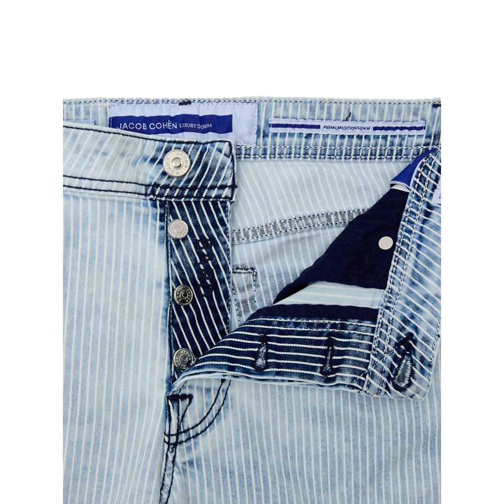Jacob Cohen Blaue Baumwoll-Skinny-Jeans