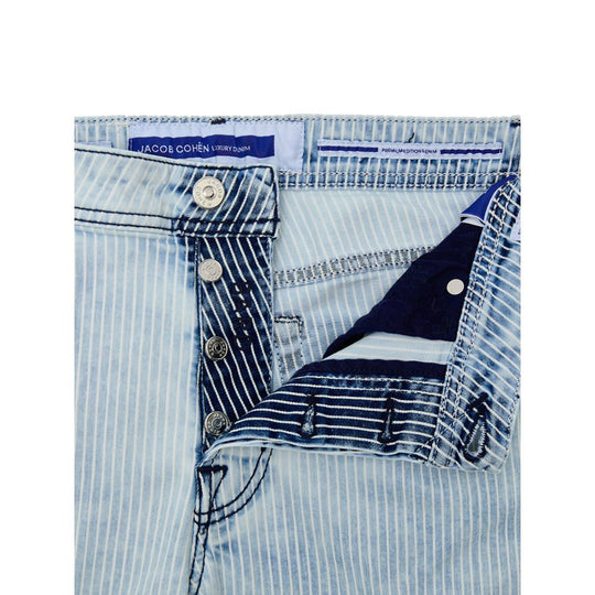 Jacob Cohen Blaue Baumwoll-Skinny-Jeans
