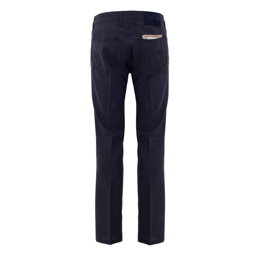 Jacob Cohen Blaue Wollhose