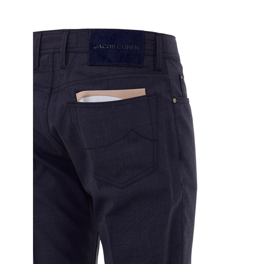Jacob Cohen Blaue Wollhose