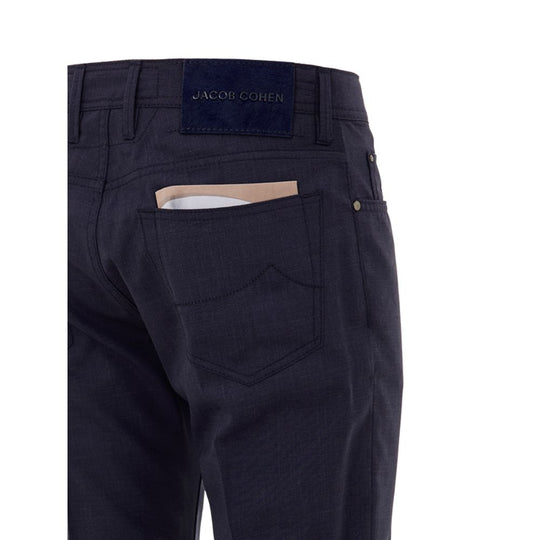 Jacob Cohen Blaue Wollhose