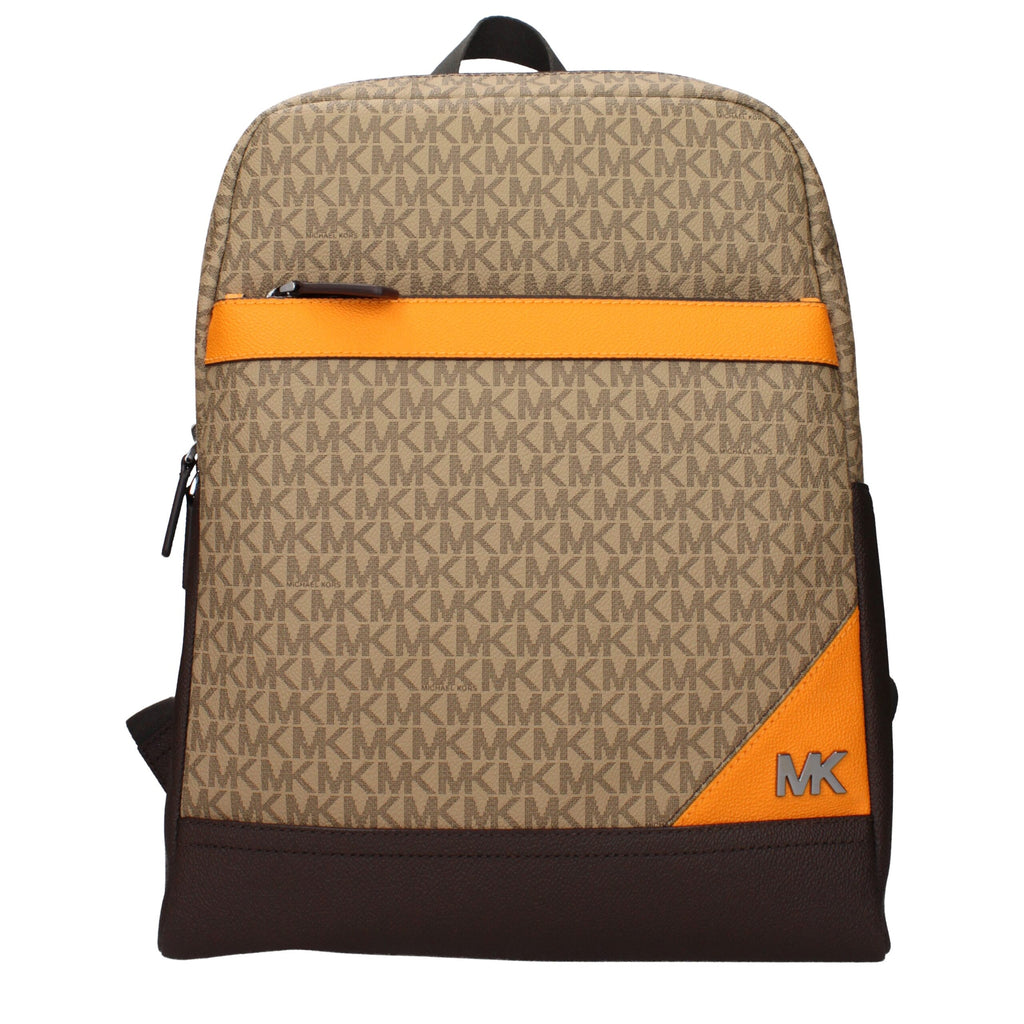 Michael Kors Brauner Stoffrucksack