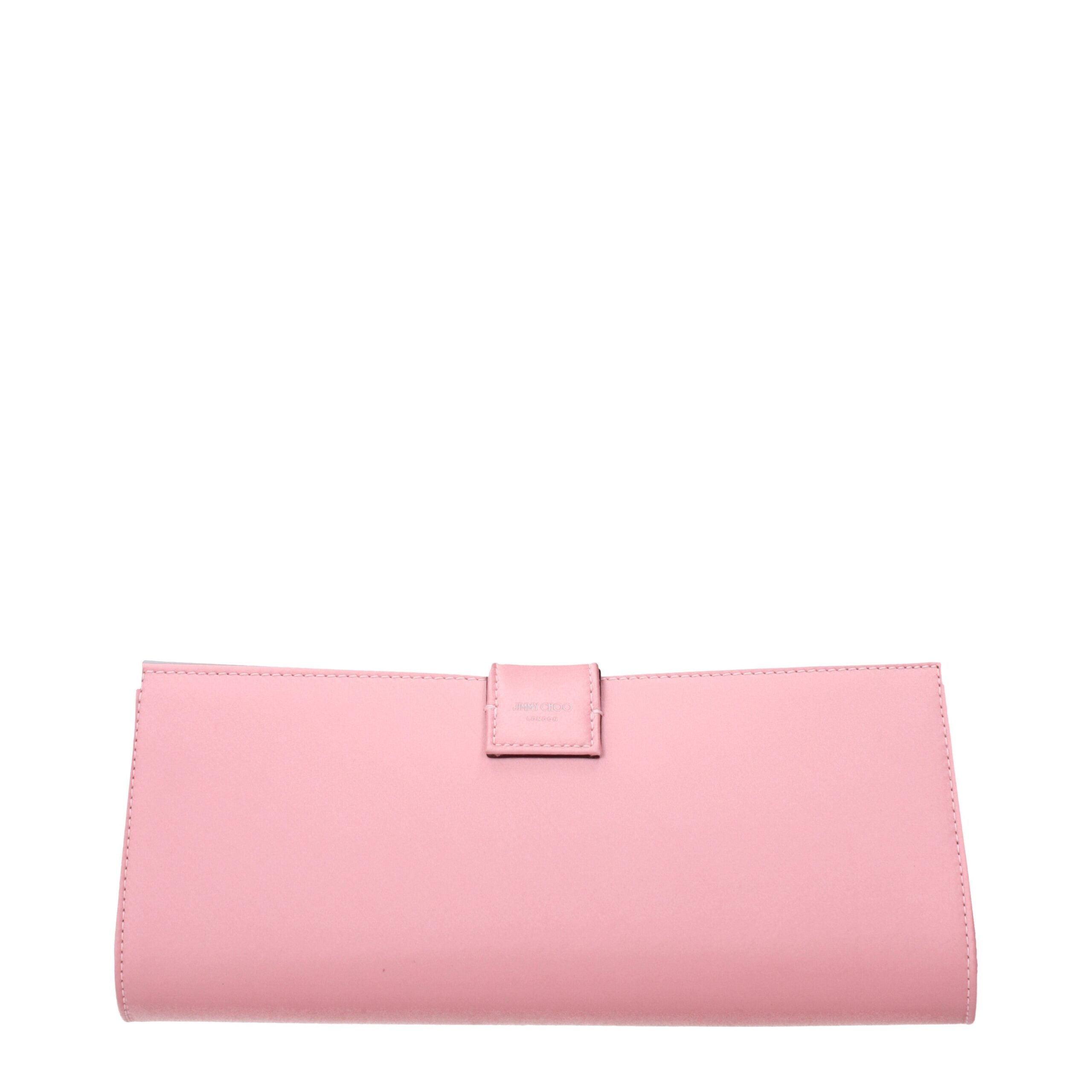 Jimmy Choo Pinke Satin-Clutch