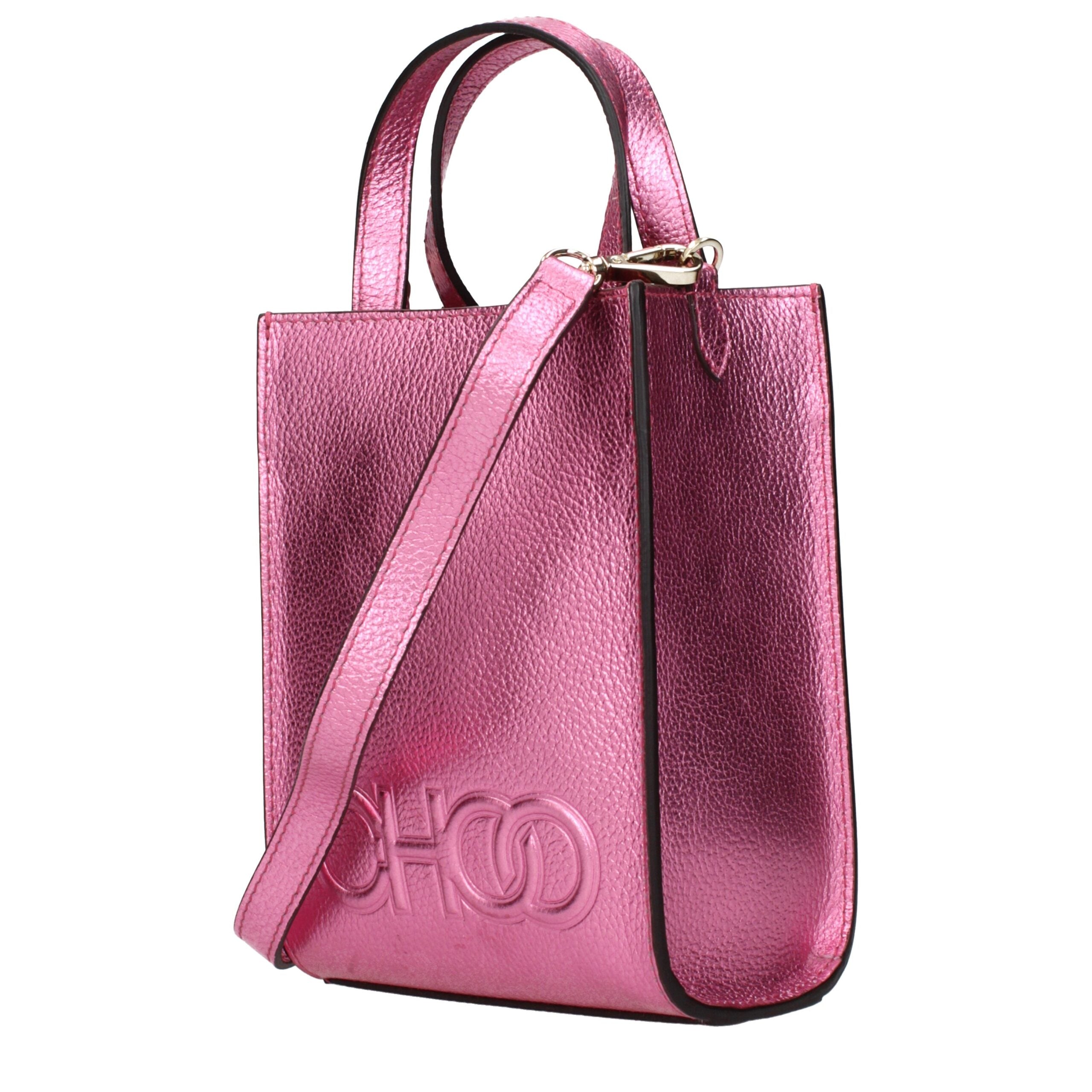Jimmy Choo Handtasche aus Leder in Fuchsia