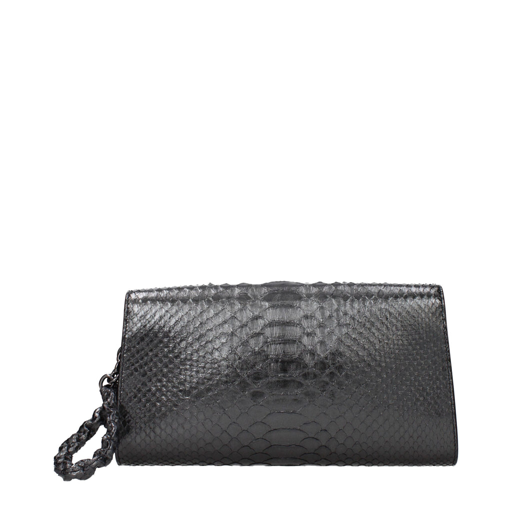 Tom Ford Grau-Schlangenhaut-Clutch