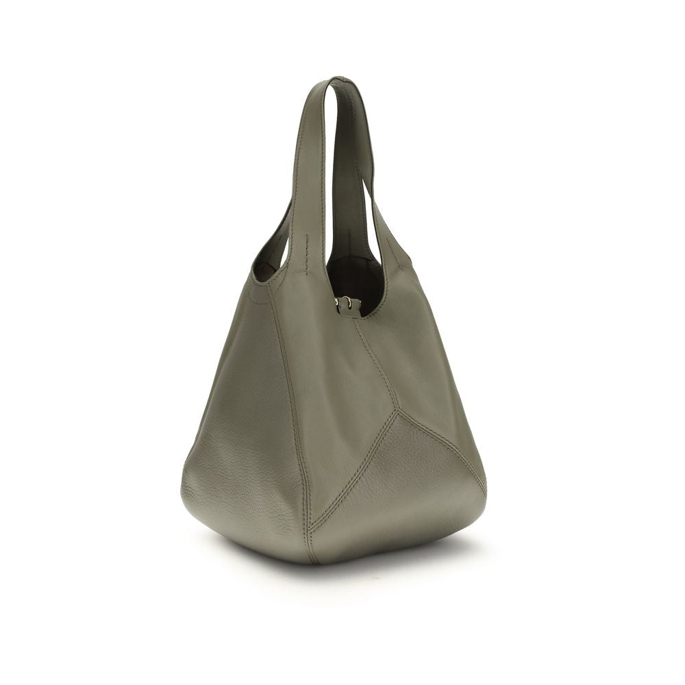 Chloé Zweifarbige Schultertasche aus Büffelleder